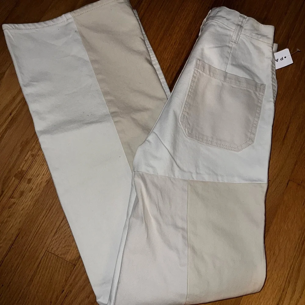 Patchwork Ultra High Waisted Flare Pants - Picture 5 of 5